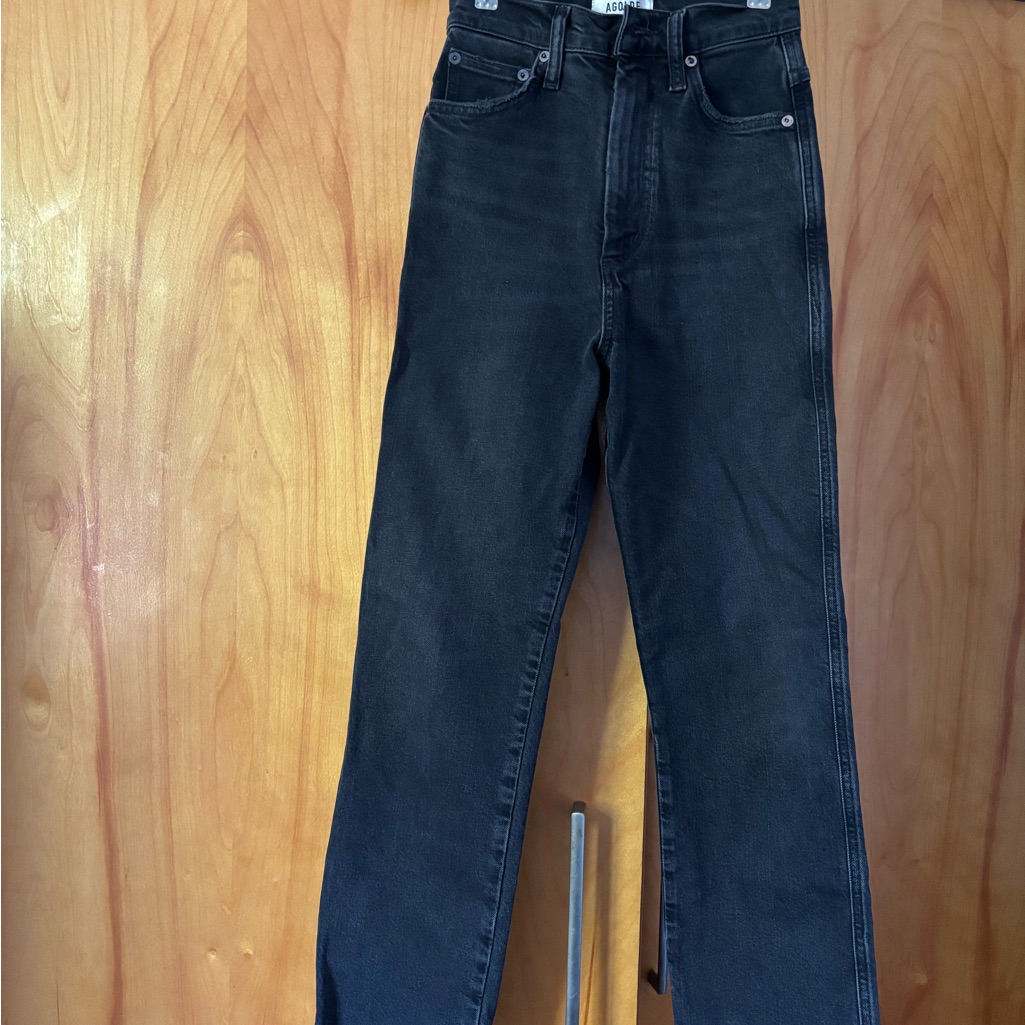 Agolde Women's High Rise Black Jeans